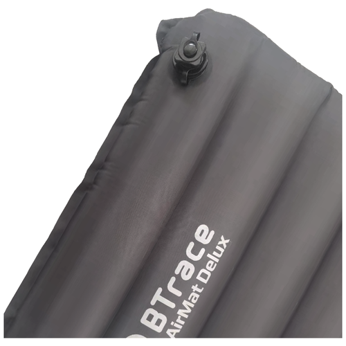 фото Коврик надувной утеплённый btrace airmat delux,193х59х9 см, с насосом (серый)