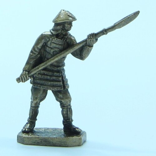 Бронзовая статуэтка Самурай с копьем Санкаку-яри (серия Самураи)