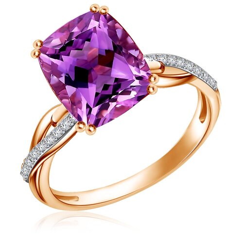 фото Бронницкий ювелир кольцо из красного золота d0000501305, размер 17.5