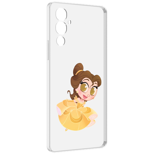 Чехол MyPads мини-принцесса женский для Tecno Pova 4 задняя-панель-накладка-бампер