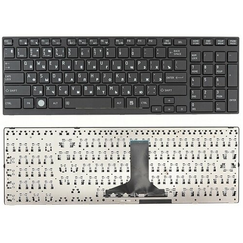 Клавиатура для ноутбука Toshiba A660, A665, X770 черная с черной рамкой без подсветки, горизонтальный Enter клавиатура для ноутбука toshiba satellite a660 a665 qosmio x770 p750 p755 черная рамка черная