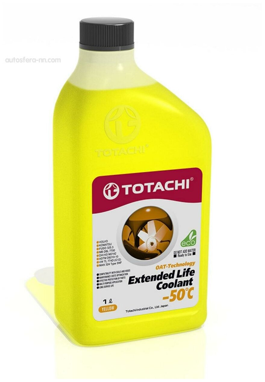 Антифриз "TOTACHI" ELC (-50°С) (1 кг) желтый