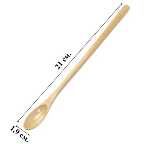 Ложка деревянная с длинной ручкой 1 штука
