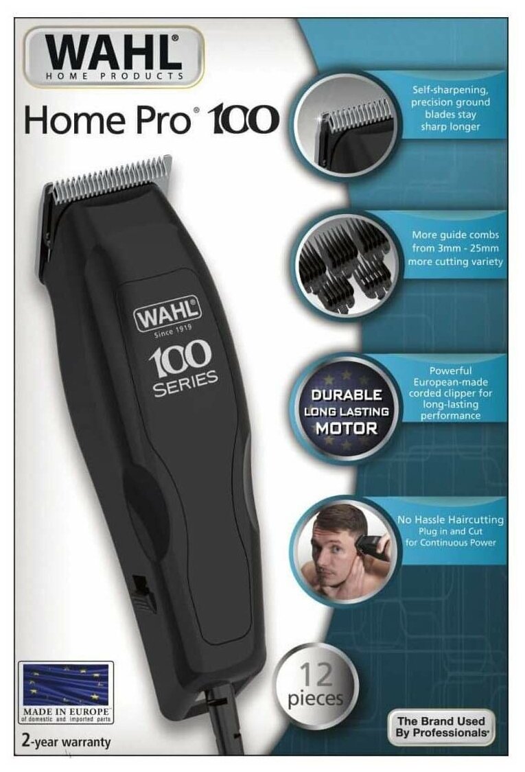 Wahl Home Pro 100 Clipper черный машинка для стрижки - фотография № 3