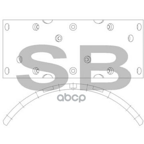 Накладка Тормозная - Кратно 2 (Цена За 1Шт) Sangsin brake арт. SL232