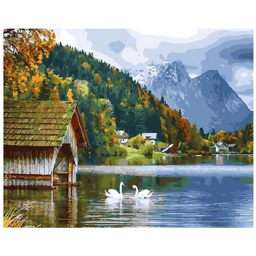 Картина по номерам Озеро в горах 40х50 см Hobby Home картина по номерам dell arte озеро в горах на холсте 40х50 см