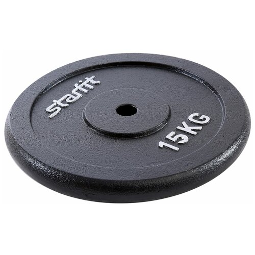 фото Диск starfit bb-204 15 кг черный