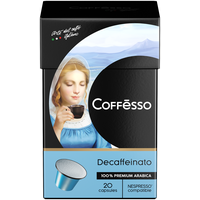 Кофе в капсулах Coffesso Decaffeinato Blend, интенсивность 4, 20 порций, 20 кап. в уп.,