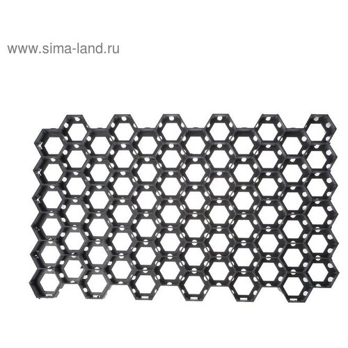 Решётка газонная, 68 × 41 × 3,3 см, класс нагрузки С250 до 25 т, чёрная