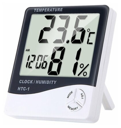 Гигрометр комнатный / Термометр домашний цифровой / Метеостанция с часами