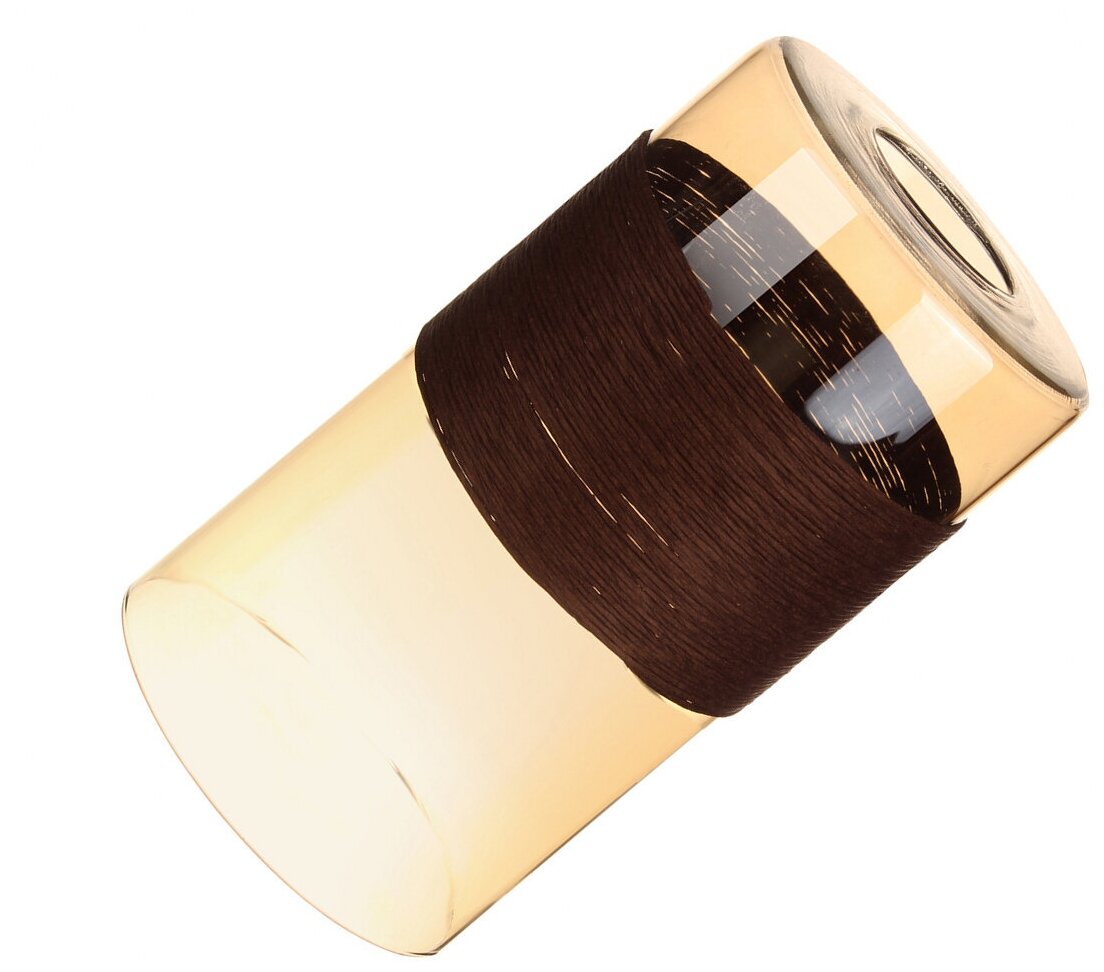 Плафон 33 Идеи цилиндр цвет янтарный с коричневой веревкой S.22.AM - фотография № 4