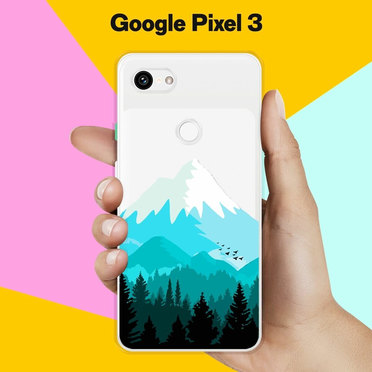 Силиконовый чехол на Google Pixel 3 Снежная гора / для Гугл Пиксель 3