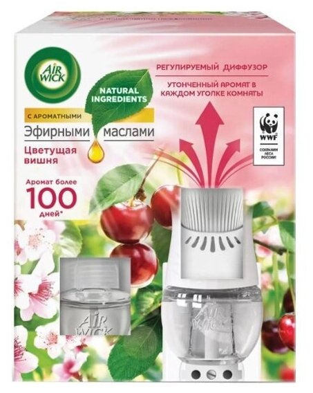 Аромадиффузор автоматический Airwick Цветущая вишня  со сменным флаконом  19 мл