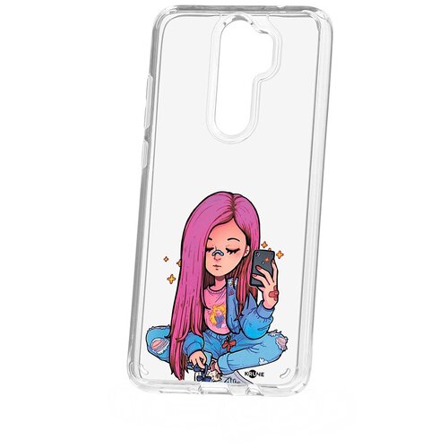 фото Чехол на xiaomi redmi note 8 pro kruche print pink hair кruче