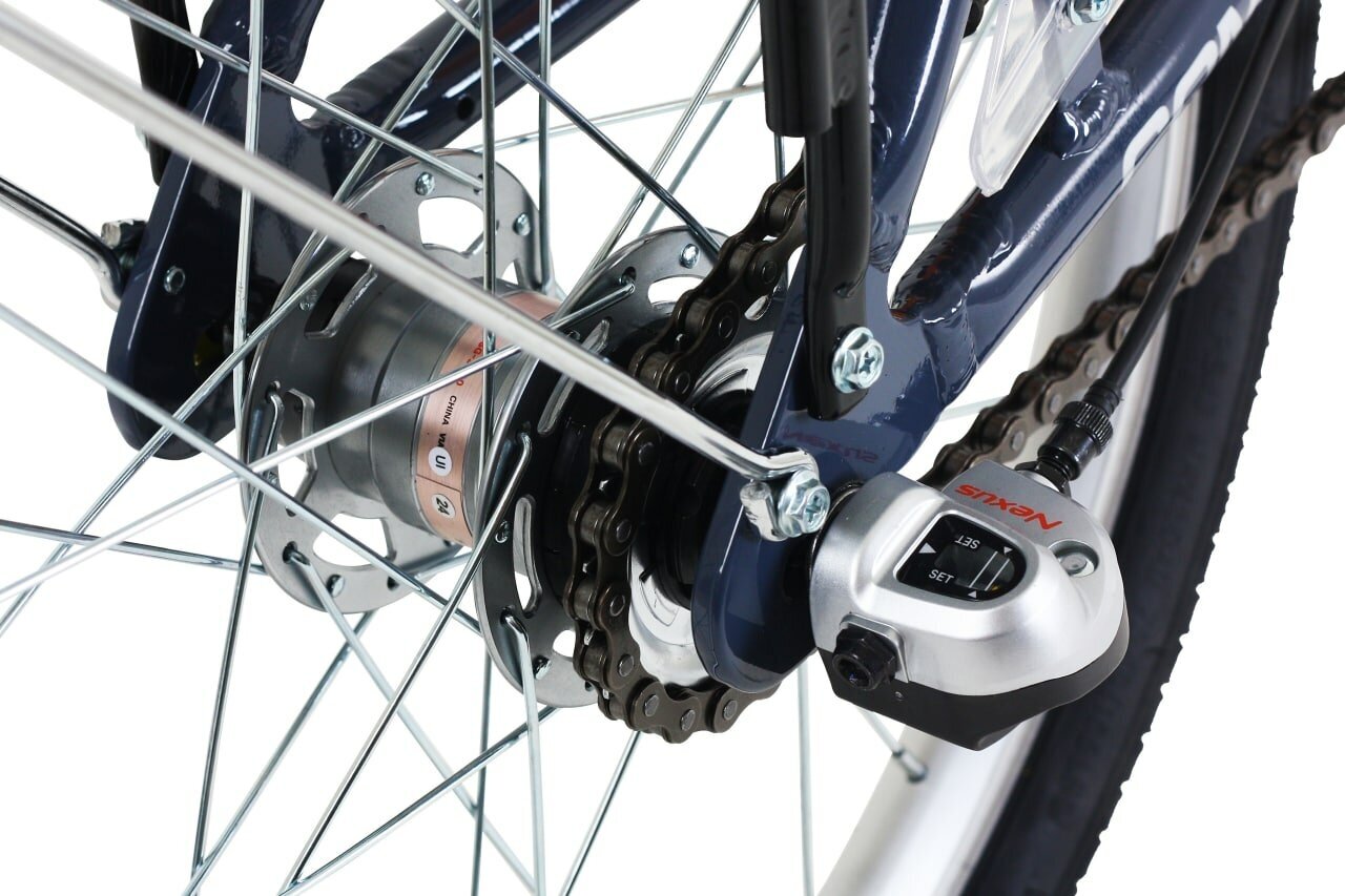 Велосипед складной WELS Compact 20-3 NEXUS (20", синий, 3 ск, 2023)