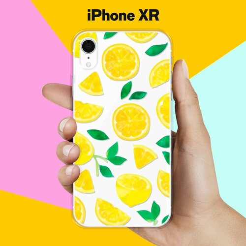 Силиконовый чехол Лимон на Apple iPhone Xr матовый силиконовый чехол желтая роза на apple iphone xr 10r айфон икс р