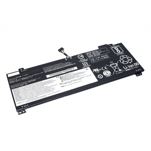 Аккумулятор L17M4PF0 для ноутбука Lenovo Xiaoxin Air 13 15.36V 2965mAh черный клавиатура топ панель для ноутбука lenovo ideapad s530 13iwl темно серая с серым топкейсом