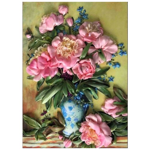 фото Набор начало лета вышивка лентами 27х35 каролинка кл(н)-3017