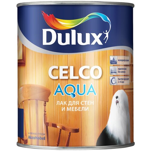 Лак Dulux Celco Aqua 70 водорастворимый бесцветный 2.5 л