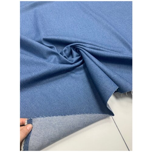 Ткань 100% хлопок Джинса хлопок плотная голубая ш. 179 см. GK-11100-1im