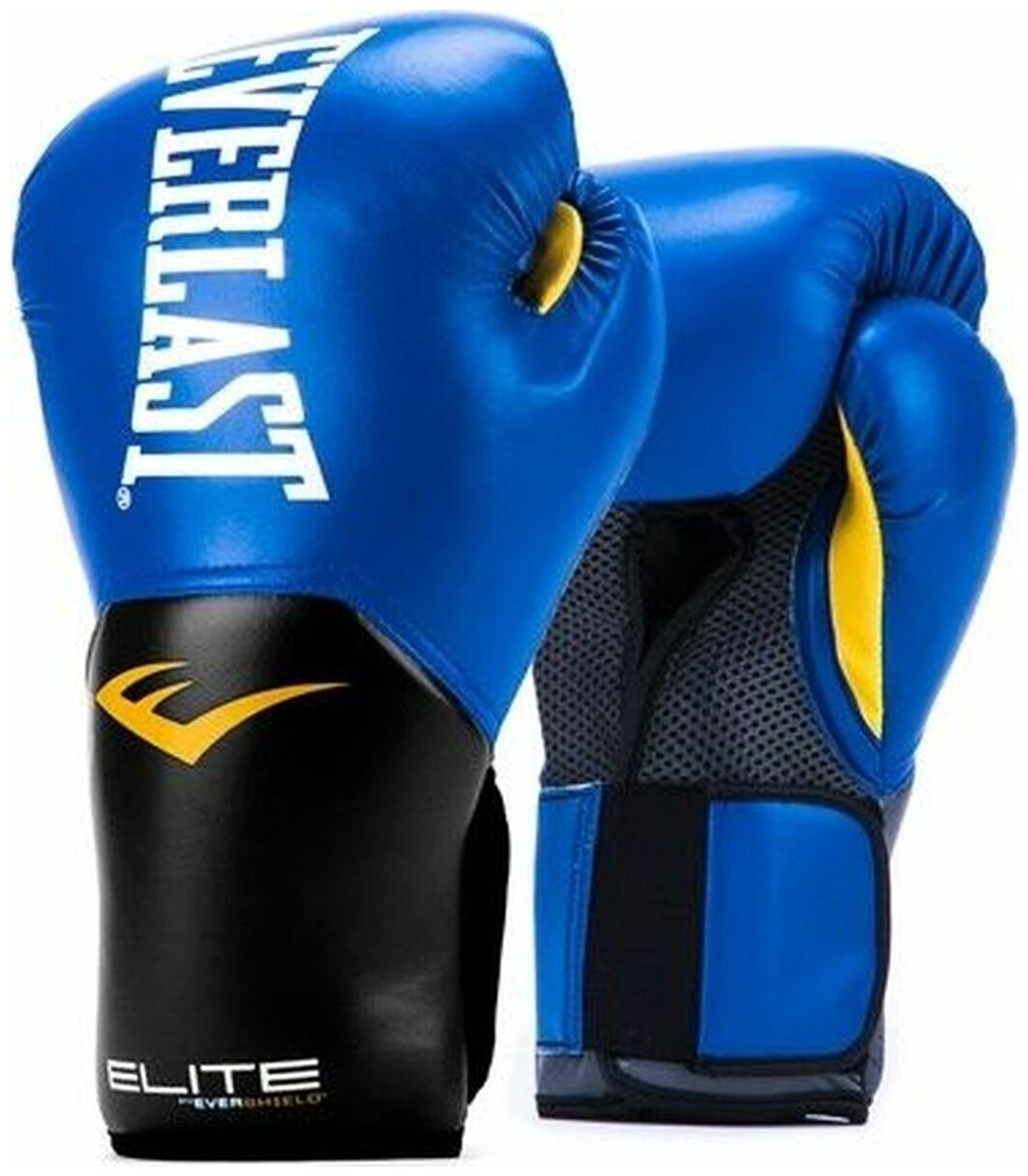 Боксерские перчатки Everlast Elite ProStyle, тренировочные, P00001242, синий, вес 12 унций