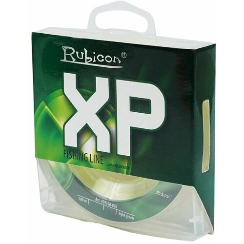 Монофильная леска для рыбалки RUBICON XP 100 м 0,30 мm (light green)