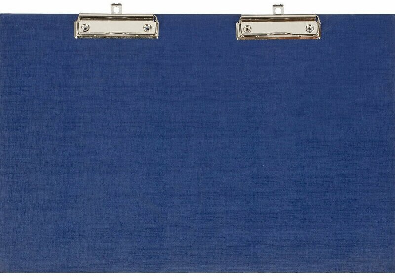 фото Attache Папка-планшет A3 горизонтальный, с двумя зажимами синий