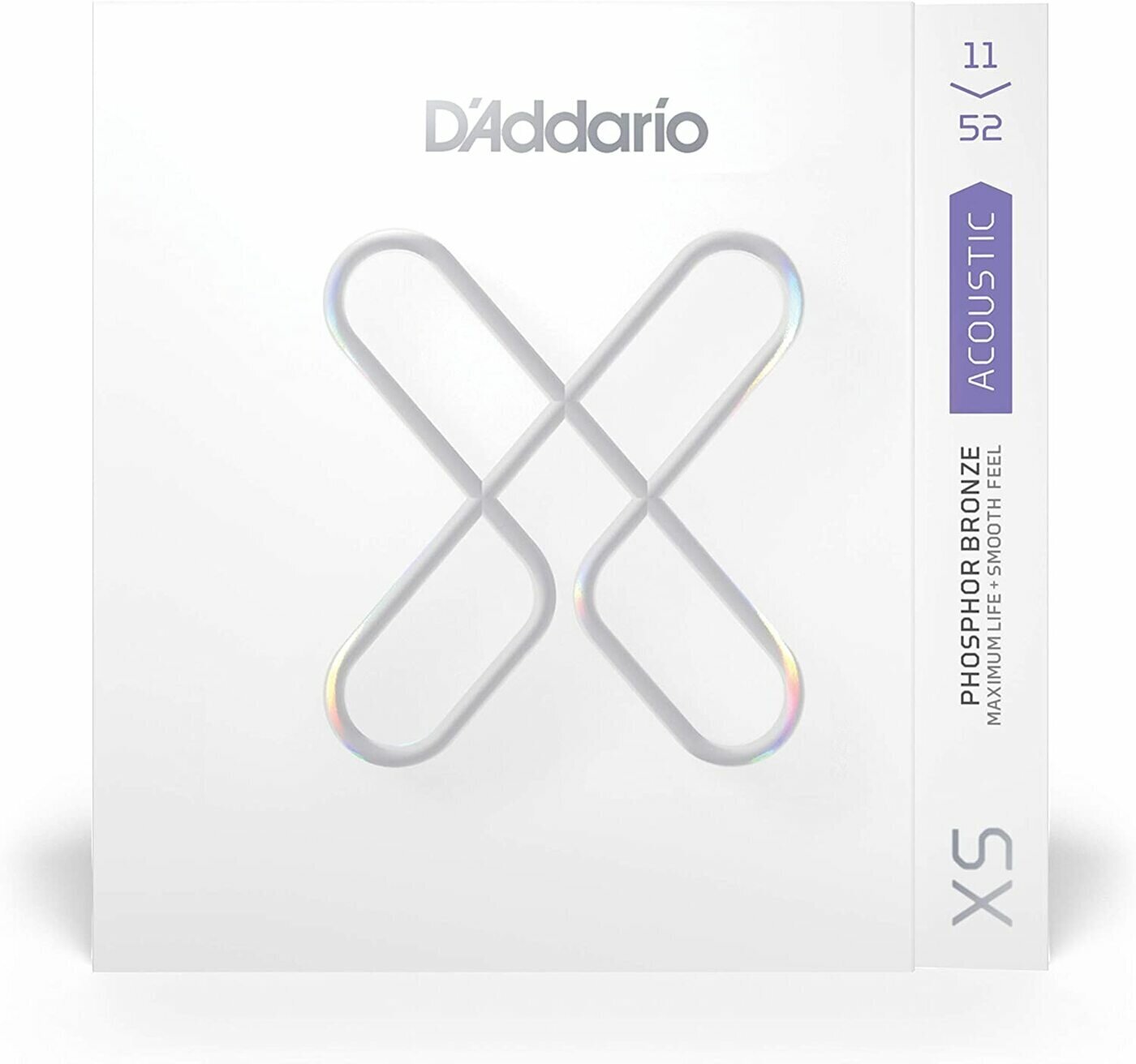 Струны для акустической гитары D'Addario XSAPB1152 11-52, фосфорная бронза с покрытием XS