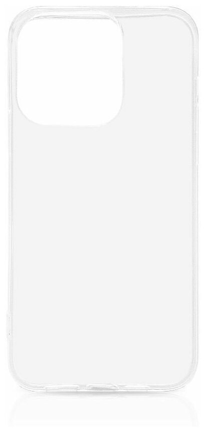 Чехол DF для APPLE iPhone 14 Pro Max Silicone Super Slim Transparent iCase-29 - фотография № 1