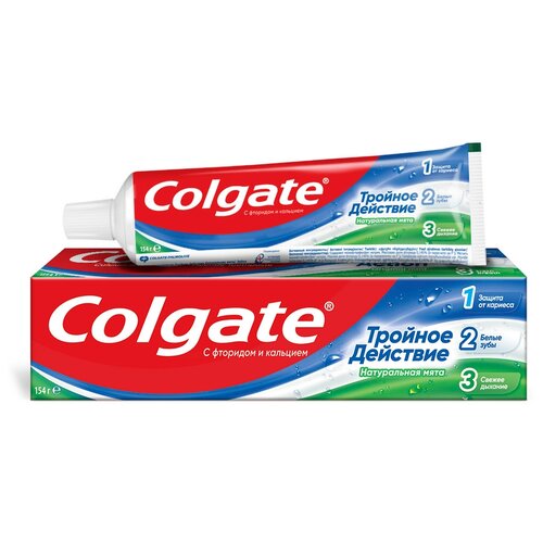 Зубная паста Colgate Тройное действие Натуральная мята комплексная , 100 мл