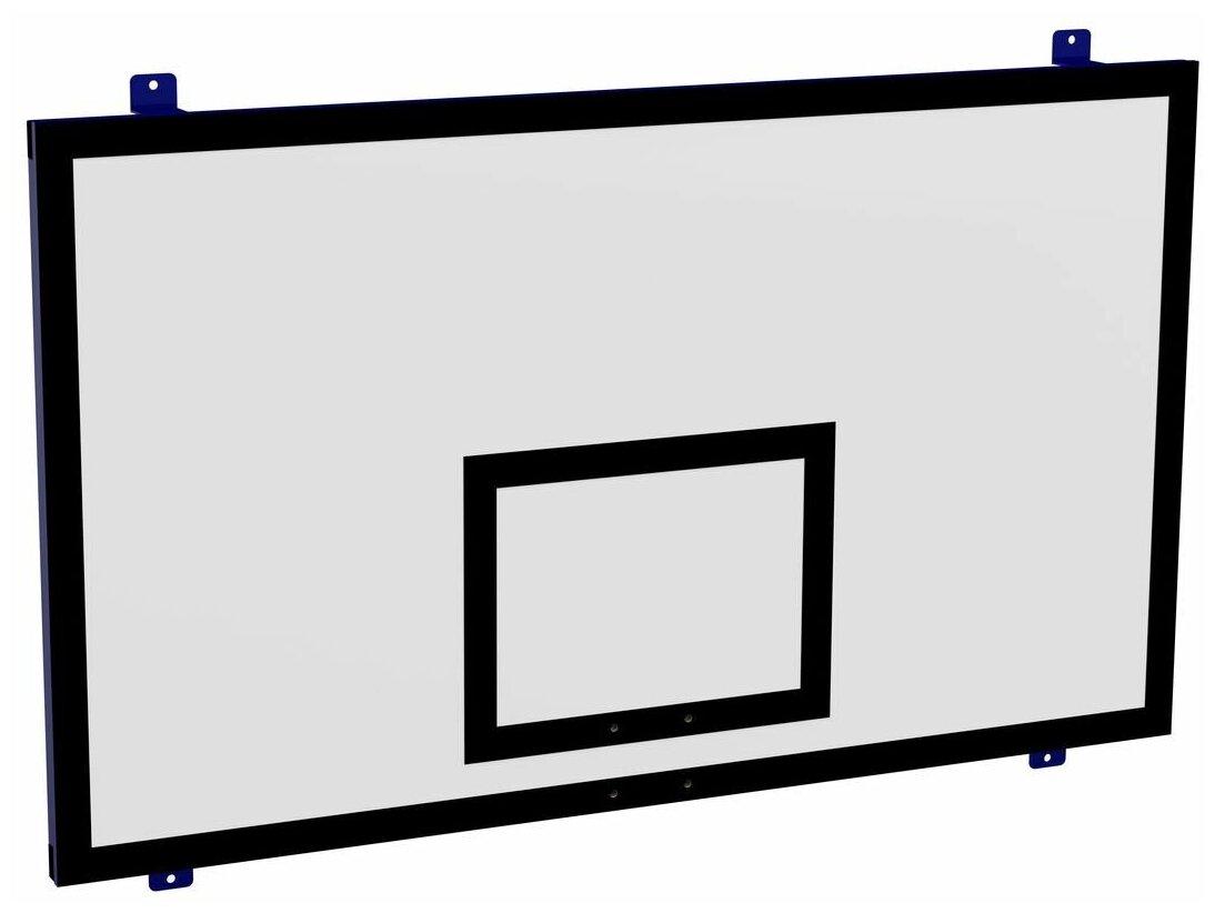 Щит баскетбольный игровой 1050х1800 мм, Фанера (15 мм) на металлокаркасе пристенный, ZSO