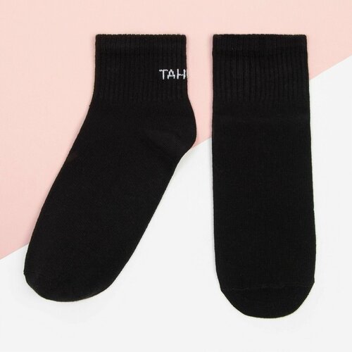 фото Женские носки kaftan средние, размер 23-25 см (36-40), черный