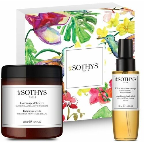 Sothys, Подарочный набор в коробке Изысканный уход для тела корица-имбирь