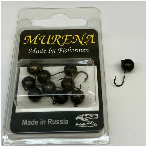 Мормышка шар с ушком d-6 Черный Никель 583₽