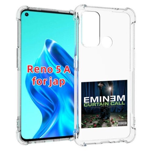 Чехол MyPads Eminem CURTAIN CALL, THE HITS для Oppo Reno 5A задняя-панель-накладка-бампер