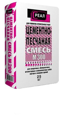 Пескобетон  РЕАЛ М-300, 25 кг