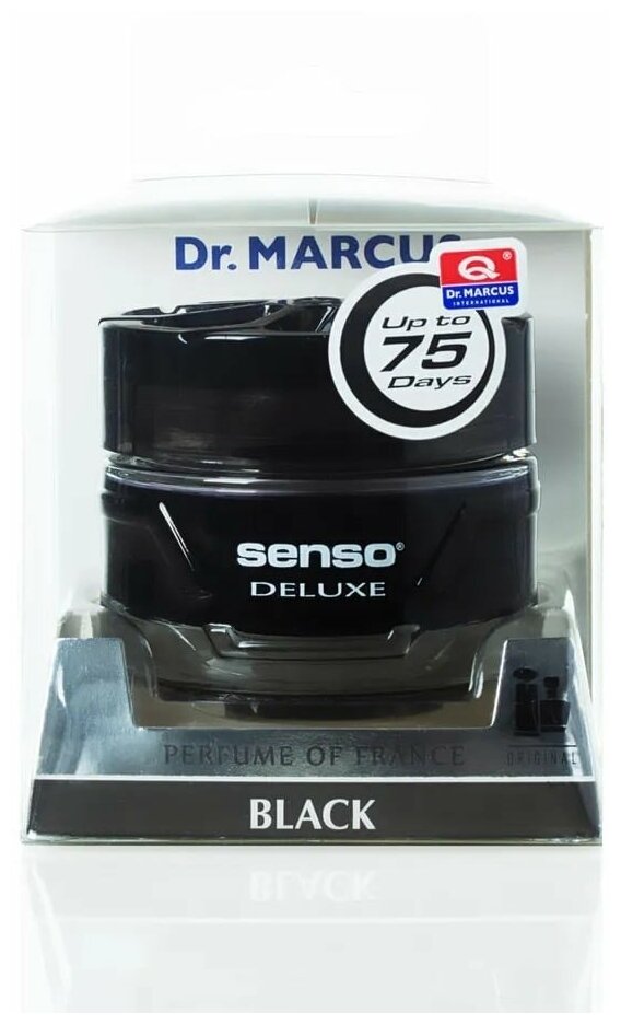 Ароматизатор, освежитель для автомобиля, дома и офиса Dr. Marcus Senso Deluxe Black 50 мл арт. 268