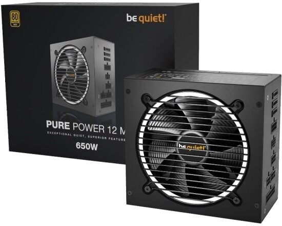 Блок питания BE Quiet! Pure Power 12 M 650W Gold ATX 3.0 BN342