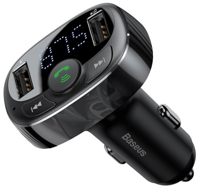 FM-трансмиттер Baseus S-09A Bluetooth MP3 Car Dual usb черный
