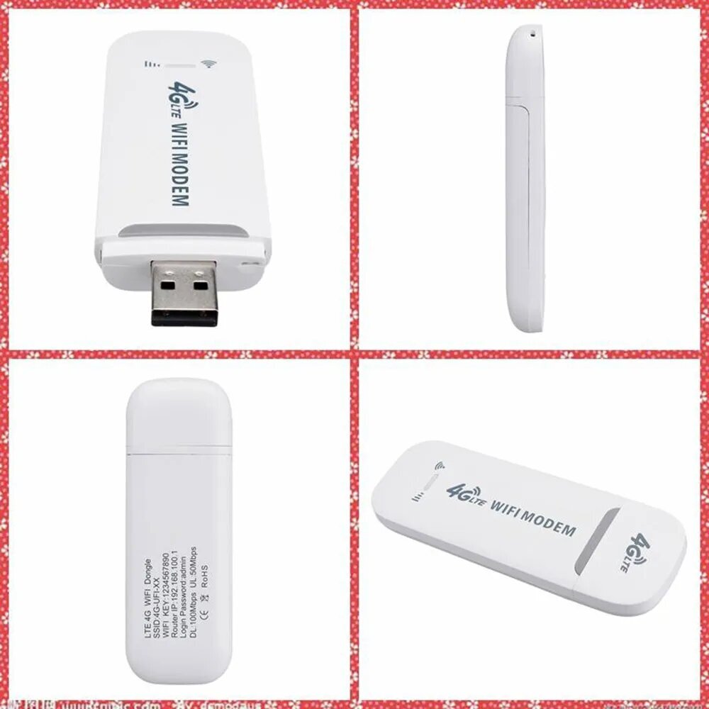 USB Wi-Fi 4G модем UF902 черный