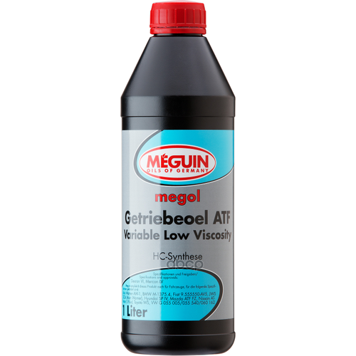 Нс-Синт. Тр. масло Д/Акпп Megol Getriebeoel Atf Variable Low Viscosity (1Л) Aisin Warner Aw-1 ; Bmw M-1375.4 ; Fiat 9.55550-Av.