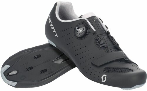 Велотуфли Road Scott Comp Boa black/silver, черный-серебристый 45