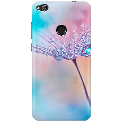 фото Силиконовый чехол на honor 8 lite / хонор лайт с принтом "капелька на одуванчике" gosso