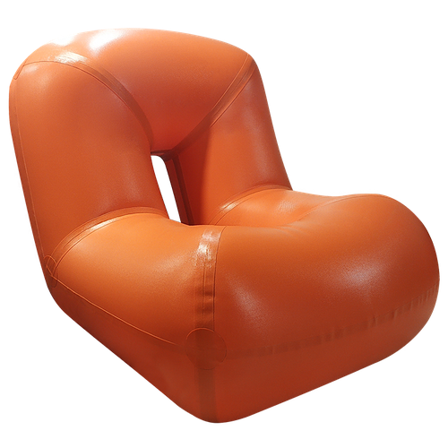 фото Надувное кресло из ткани пвх оранжевое колумб