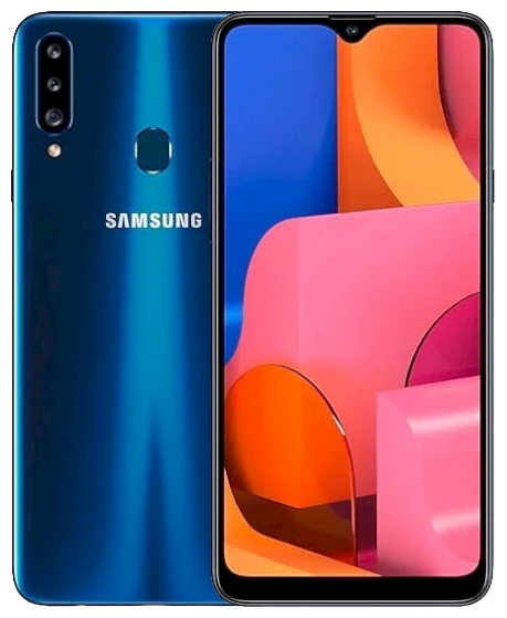 Смартфон Samsung Galaxy A20s 3/32 ГБ, Dual nano SIM, синий