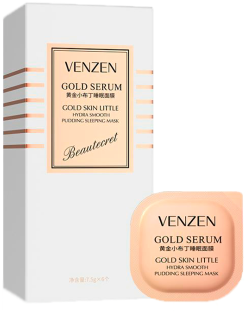 Набор ночных масок Venzen Gold Serum Gold Skin Little