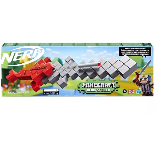 Nerf Игровой набор Hasbro Nerf Minecraft Бластер Heartstealer F7597 hasbro дарт бластер nerf minecraft ender dragon
