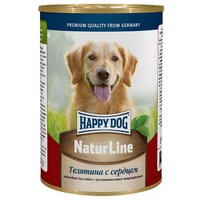 Влажный корм для собак Happy Dog NaturLine, телятина, сердце 20 шт. х 410 г