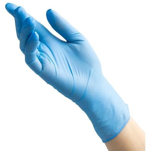 Мед. смотров. перчатки нитрил, NITRILE OPTIMA, голубые, (XS), 50 пар/уп