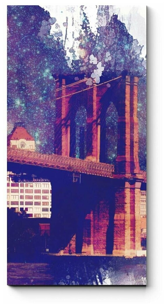 Модульная картина Бруклинский мост, Нью-Йорк 30x60